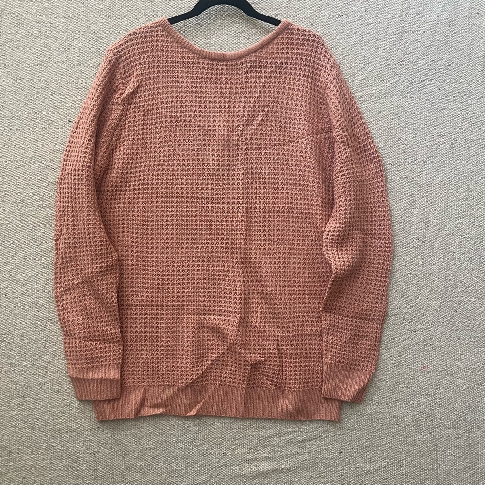 NWT Ambiance Apparel Women's  Pink Chunky Sweater Women Size 2XL